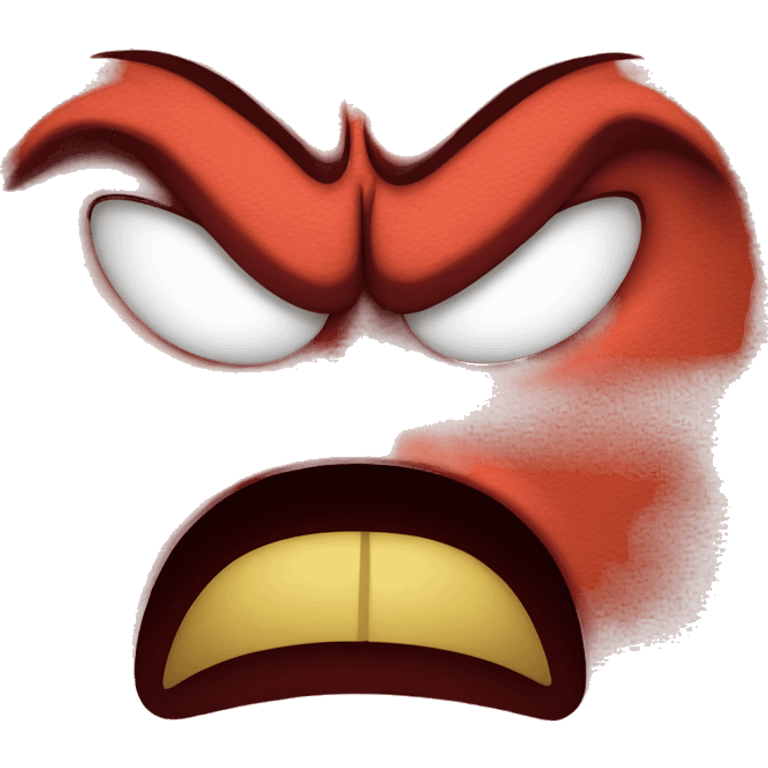 red angry face emoji