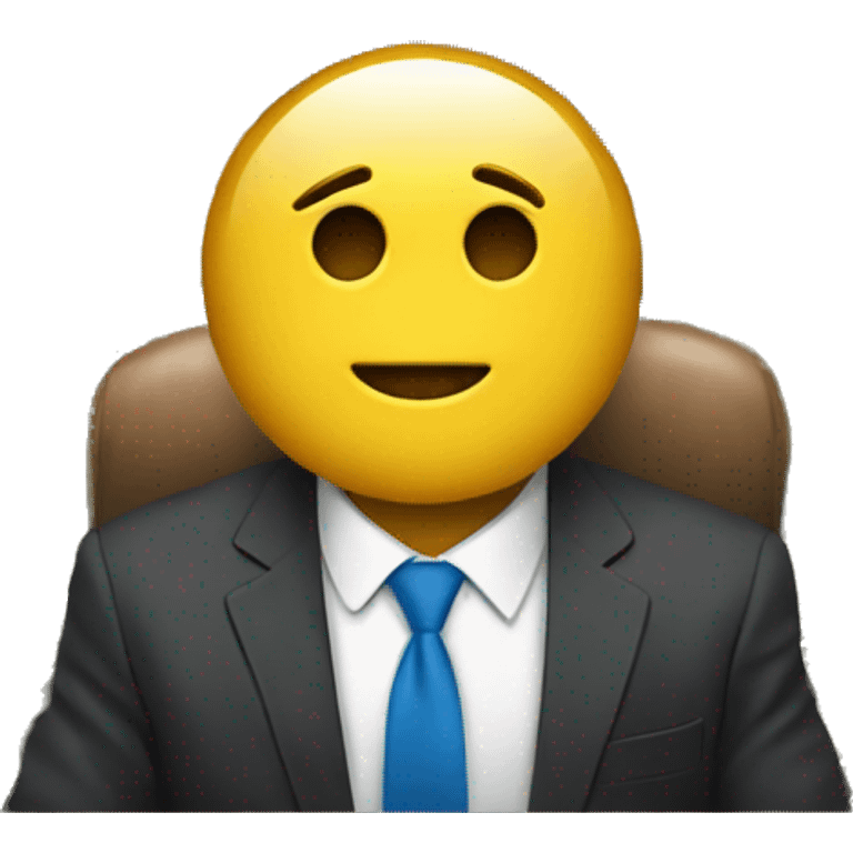 finance committee man (money appearing somehwere, show he is in finance) emoji