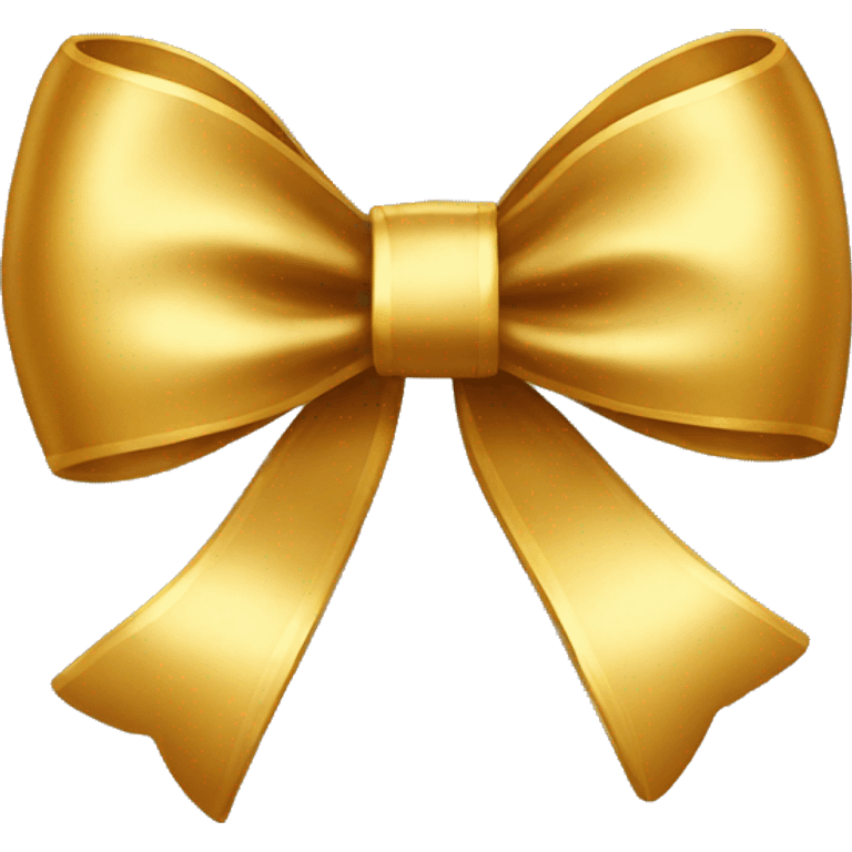 Gold bow emoji