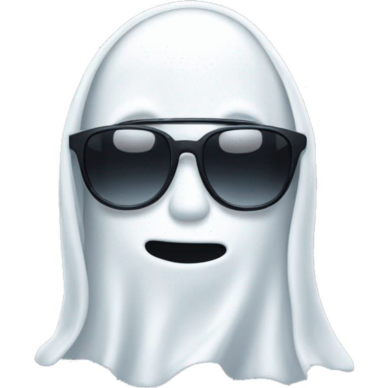 Cool ghost with sunglasses  emoji