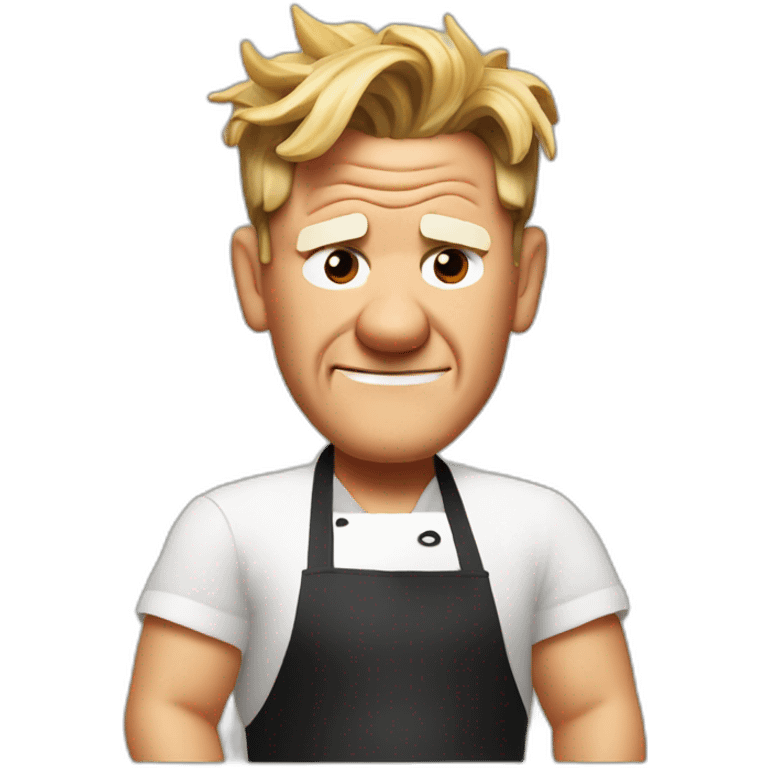 Gordon Ramsay melting emoji