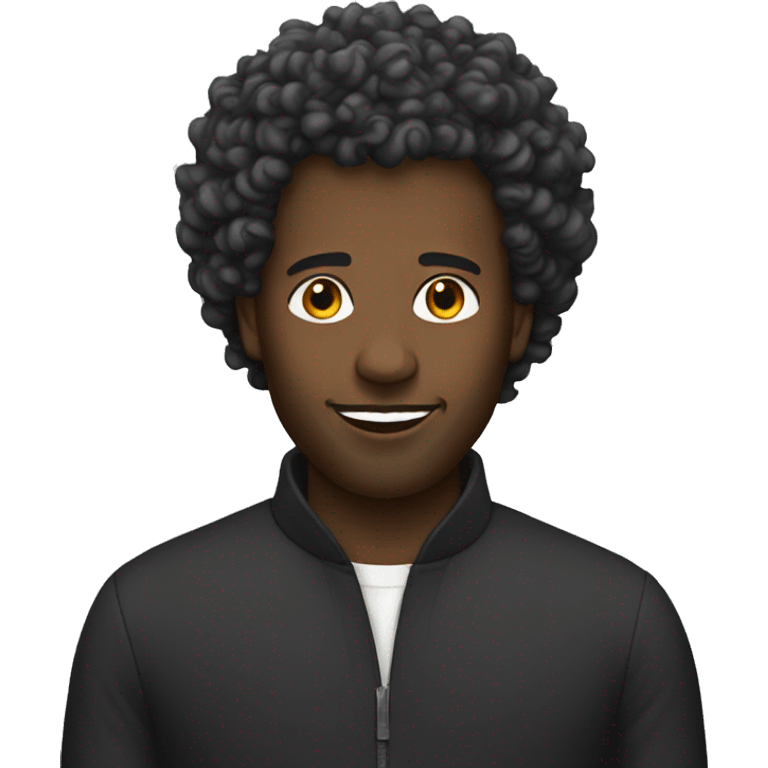 black man with a perm emoji