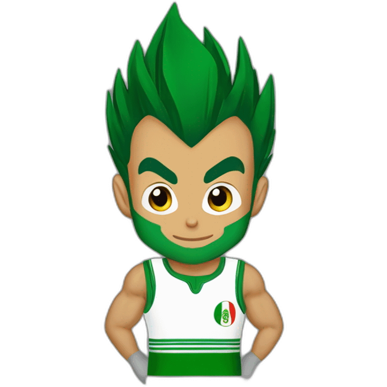 Vegeta avec le maillot algerien emoji