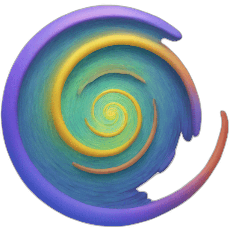 Spirale irisée emoji