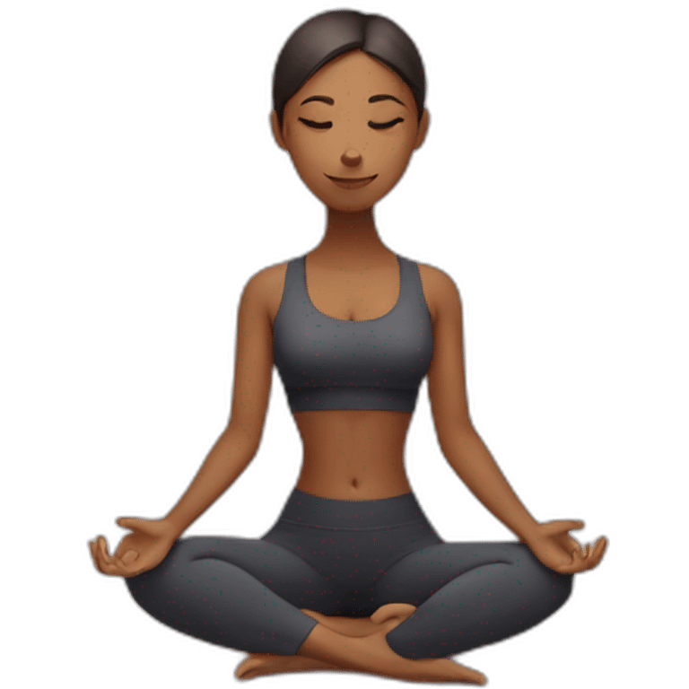 yoga girl emoji