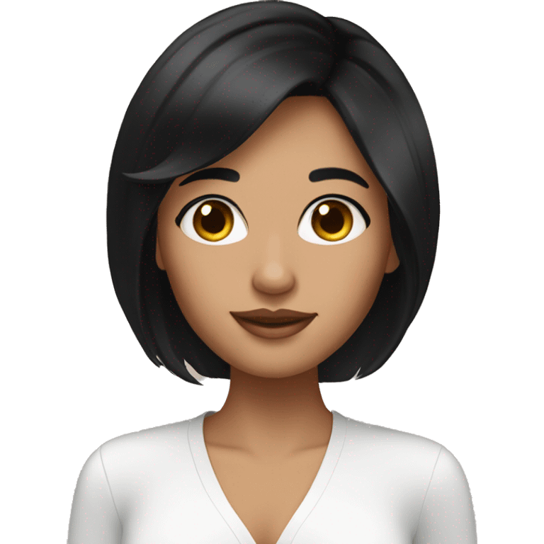 skincare Brunette girl with black hair emoji