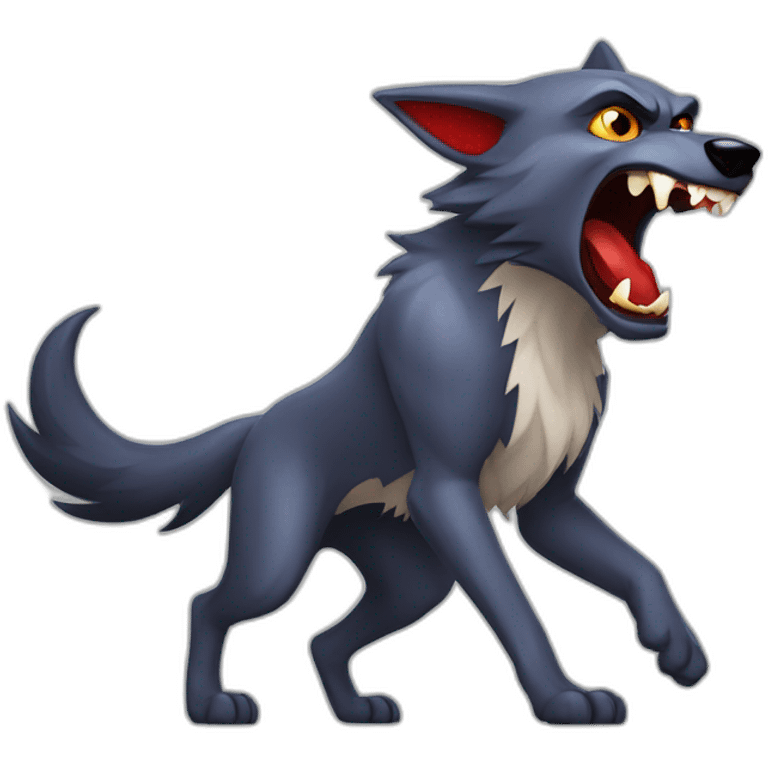 LOUP garou contre vampire emoji