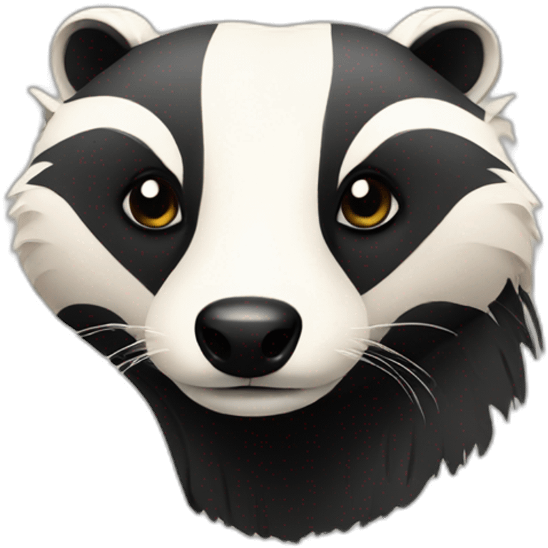 Elegant badger emoji