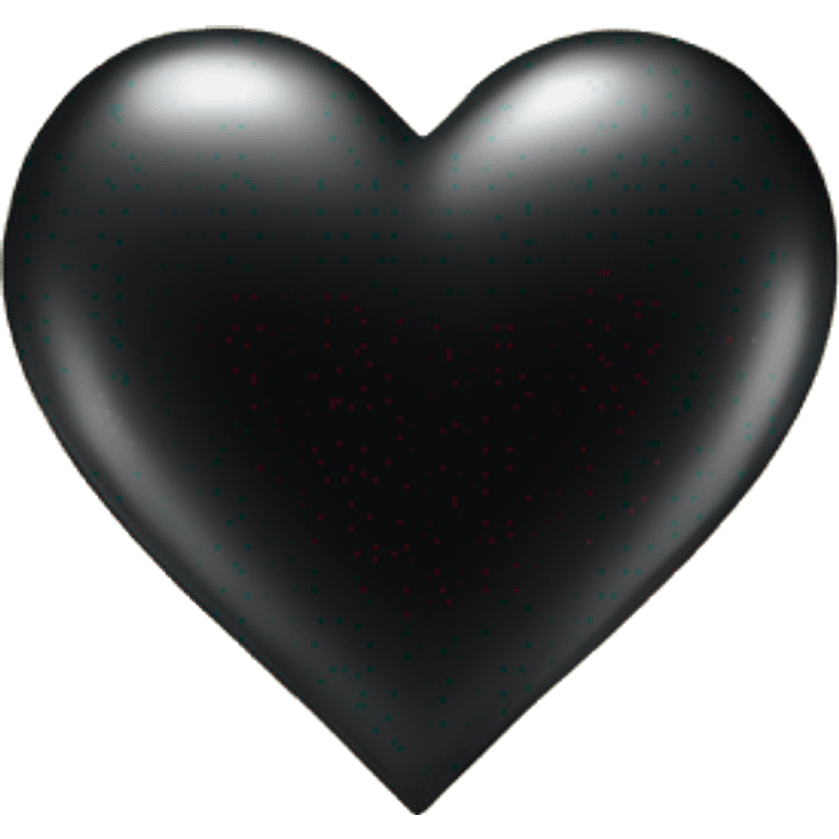 Black heart with shine emoji