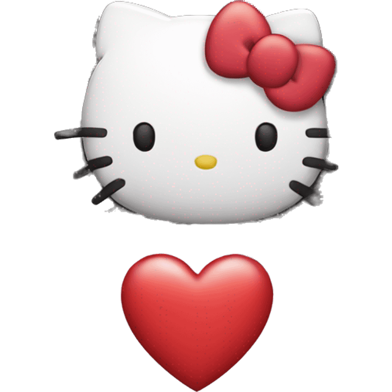 hello kitty heart smoke emoji