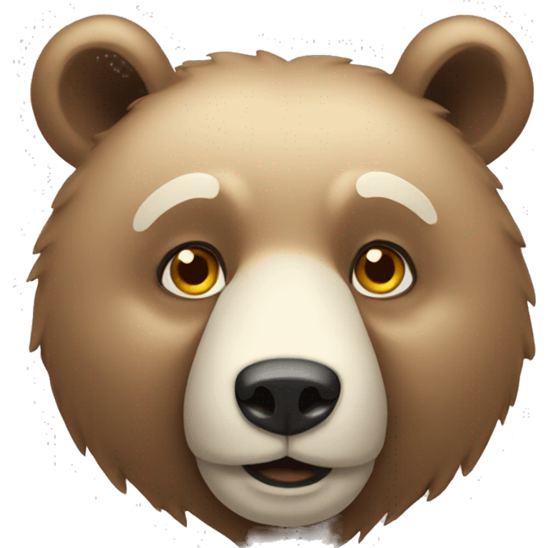 Smart bear emoji