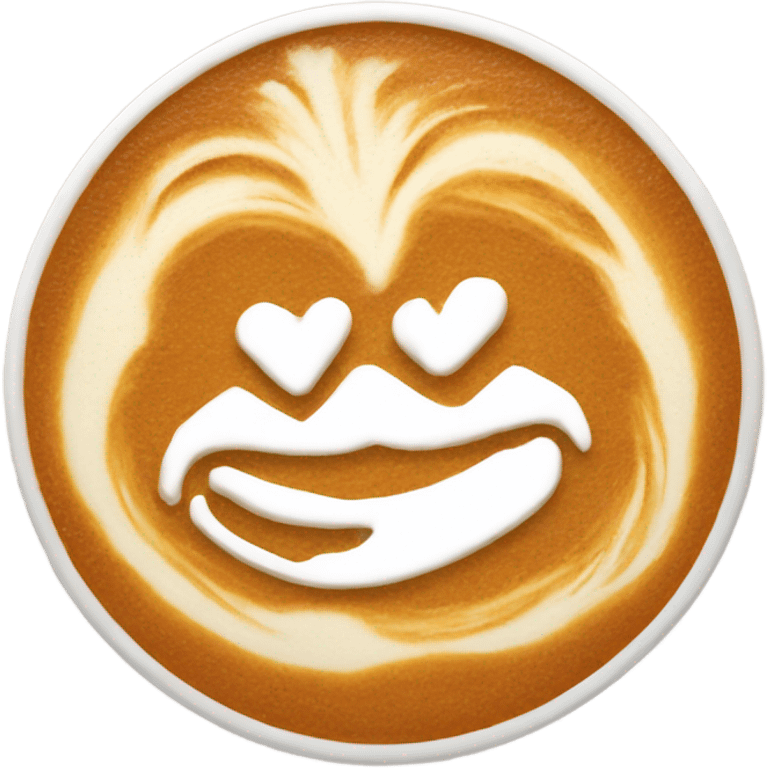 Realistic pumpkin latte emoji