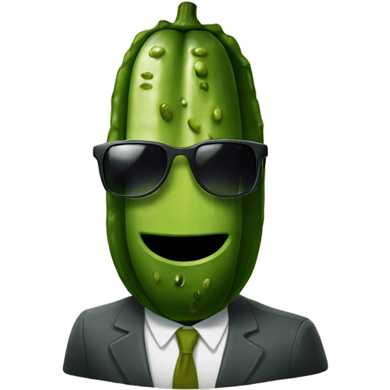 pickle wearing sunglasses  emoji