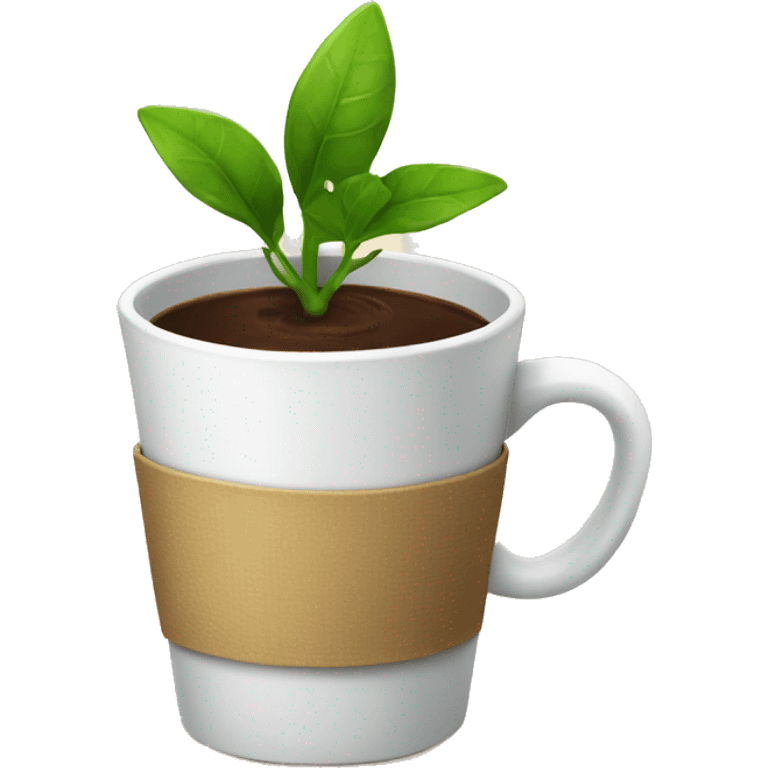 plant drink coffee happy emoji