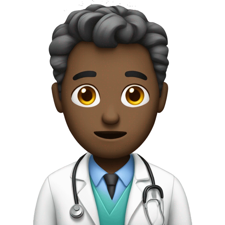 Doctor tired working emoji