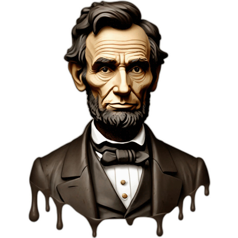 Abraham Lincoln covered in mud emoji