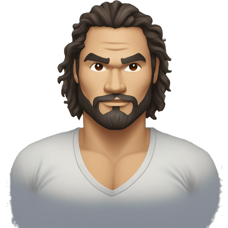 realistic jason momoa wearing tee emoji