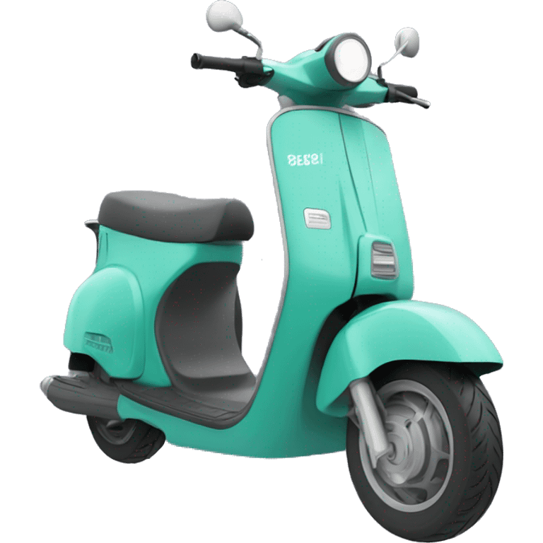 E scooter with hex color FFB928 emoji