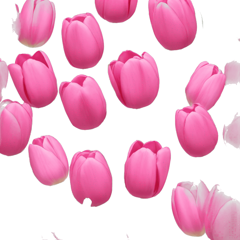 Pink tulips  emoji