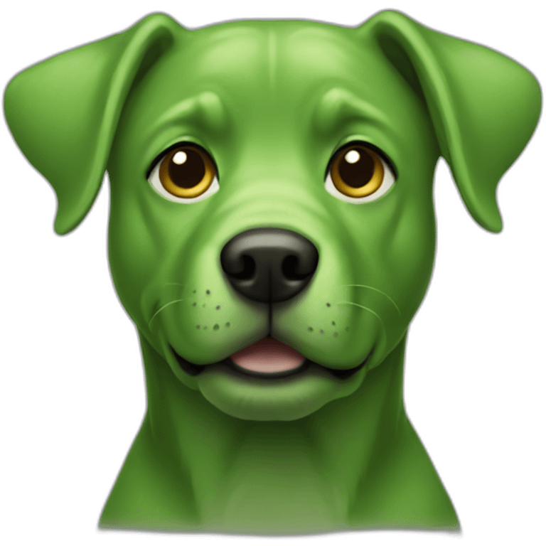 Green-dog emoji