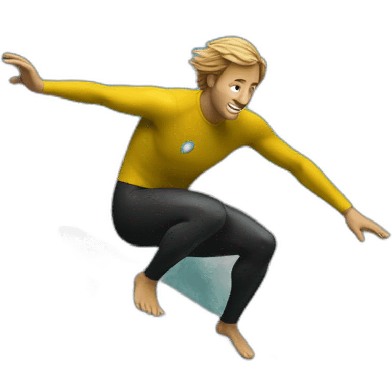 surfer dans l'espace emoji