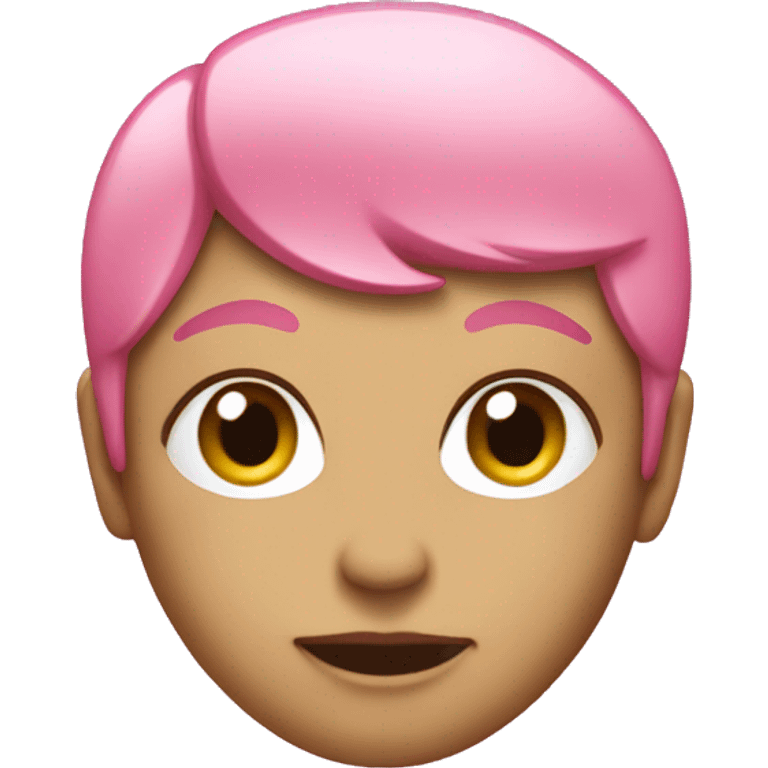 Pink hear glitter emoji