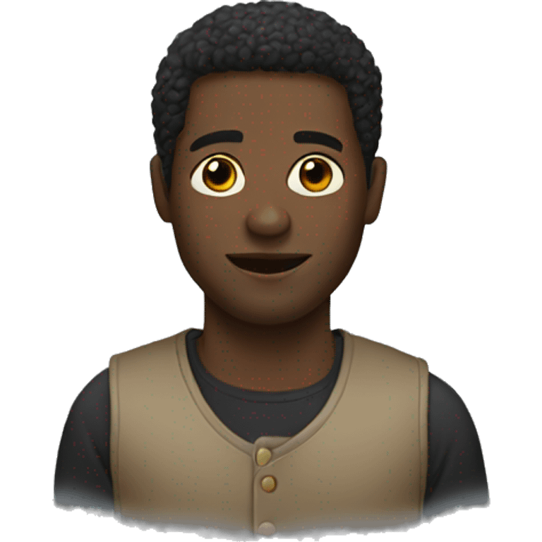 Black man emoji