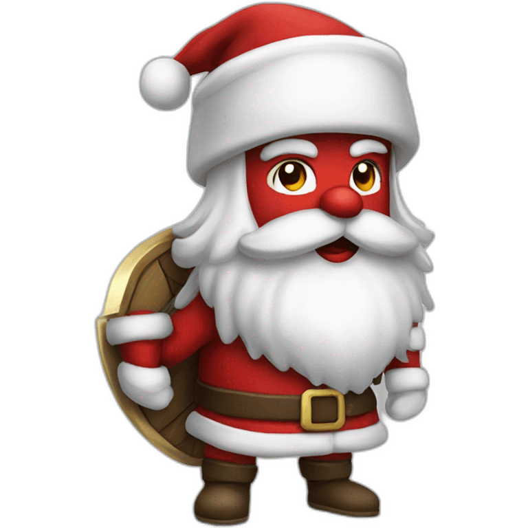 santa warrior emoji