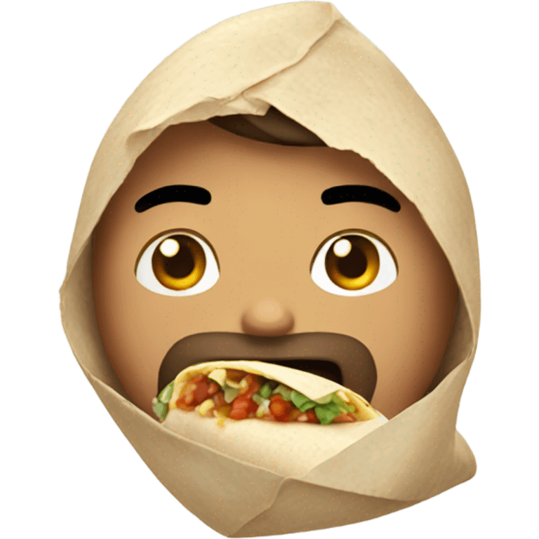 Guy eating burrito  emoji