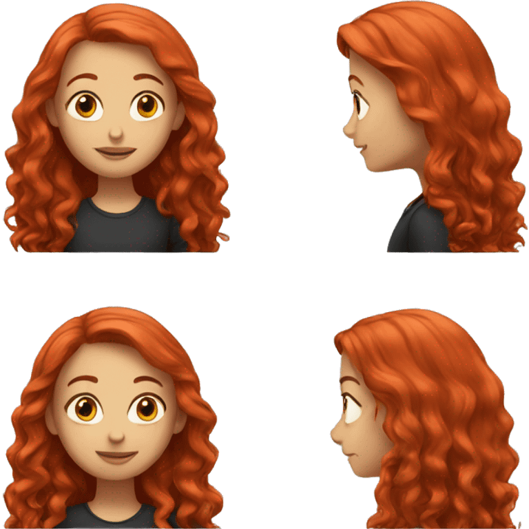 Red hair girl emoji