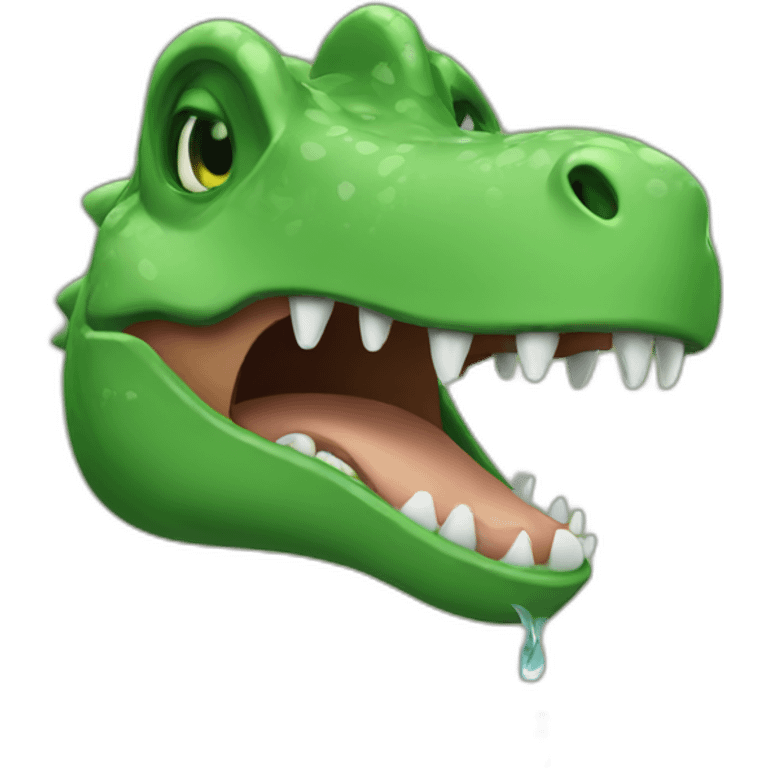 crying dinosaur  emoji