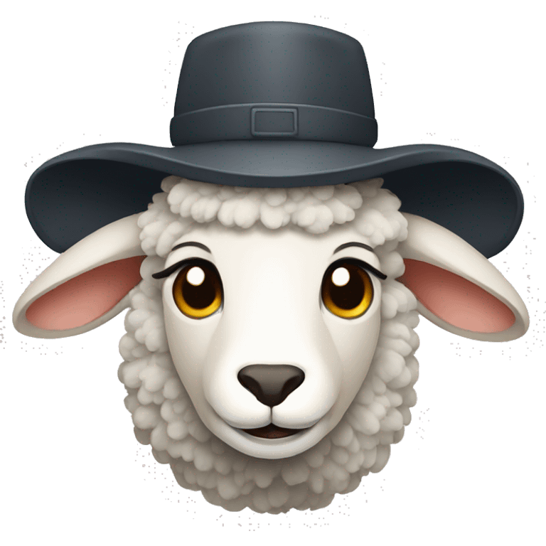 Sheep with Cap emoji