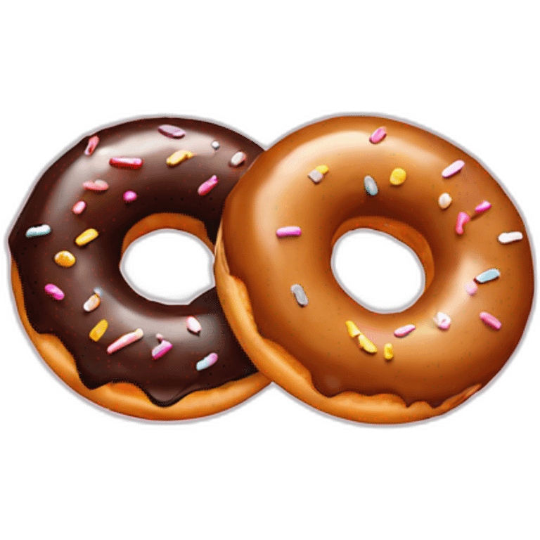 two doughnut emoji