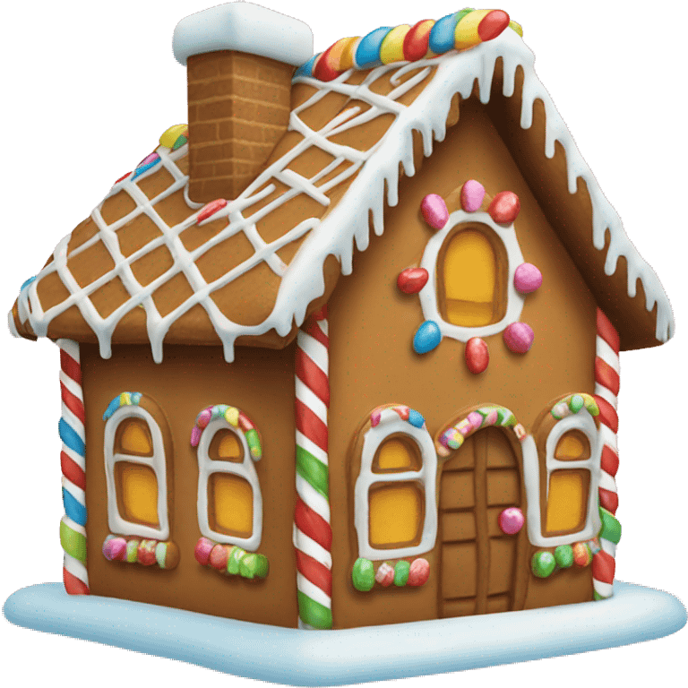 Gingerbread house emoji