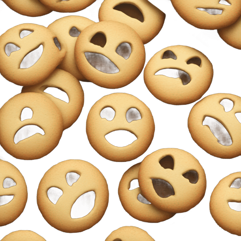 Cookies on baking sheet emoji