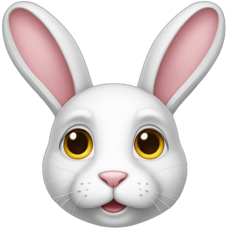 A rabbit who shows he's famous emoji