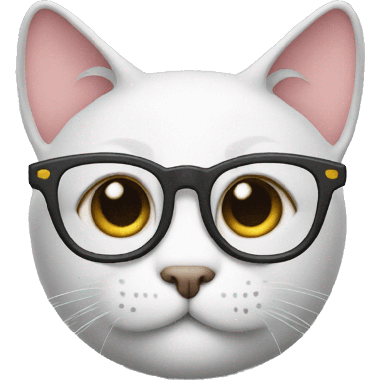 cat with eyeglasses emoji