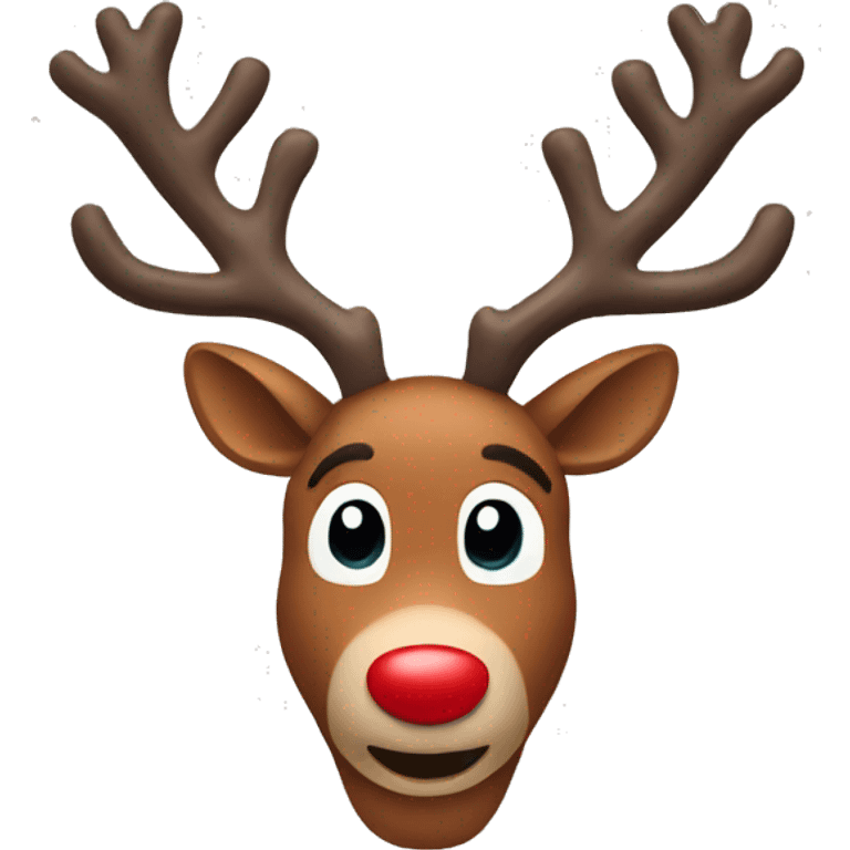 rudolph reindeer emoji