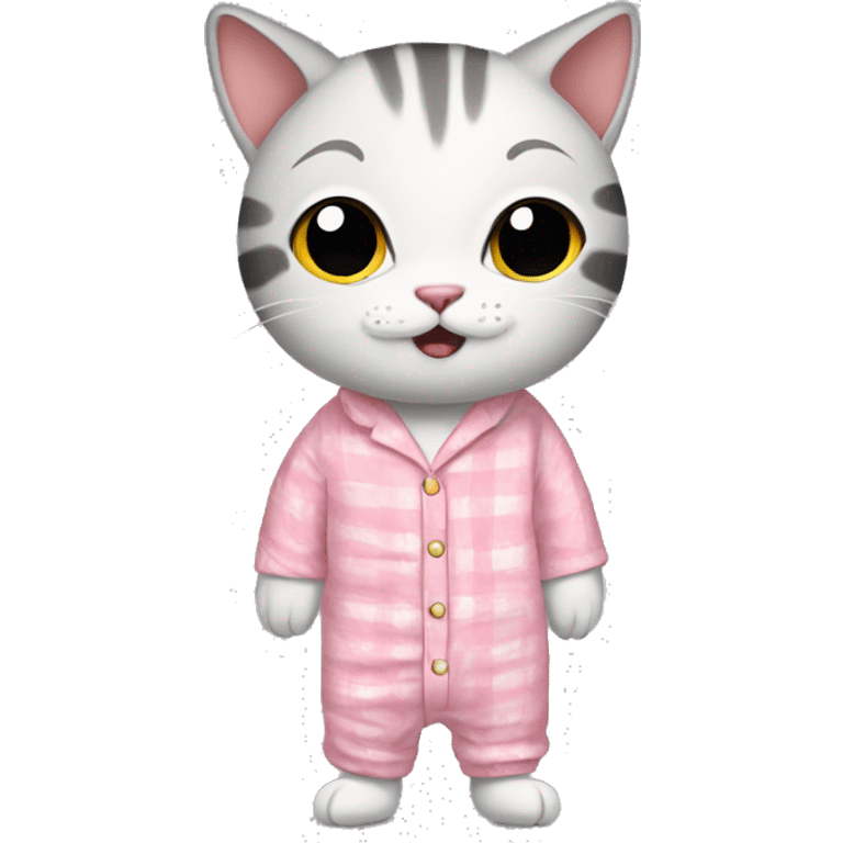 Cat in pjs emoji