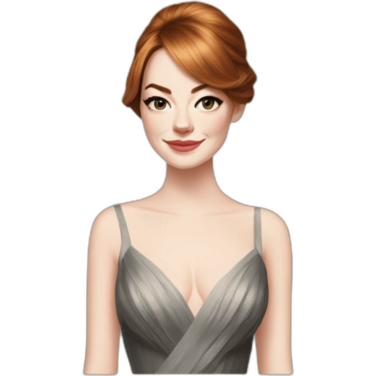 Emma Stone In an evening dress emoji