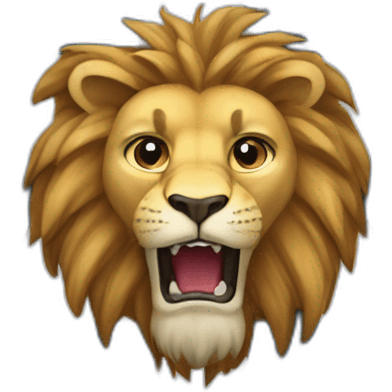 arms lion head inside a Star of David emoji