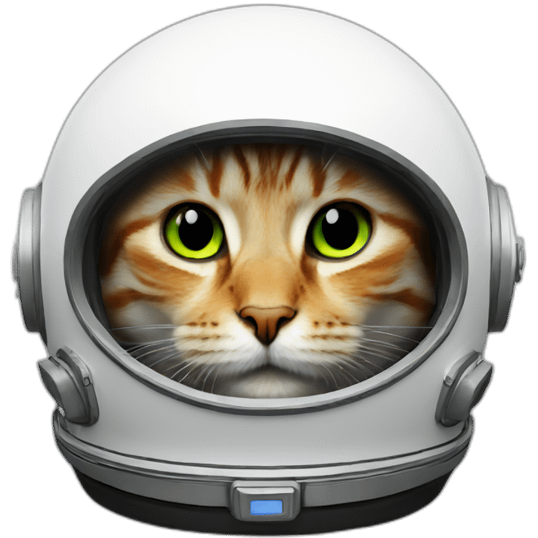 cat neon astronaut helmet emoji