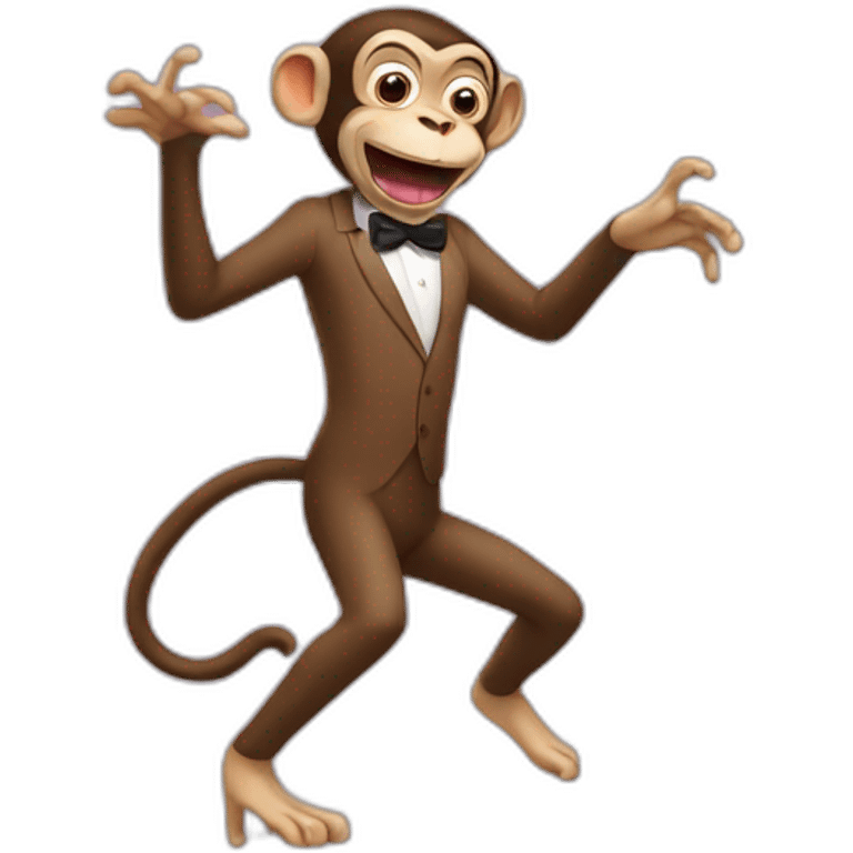 Mr Bean dancing dance monkey emoji