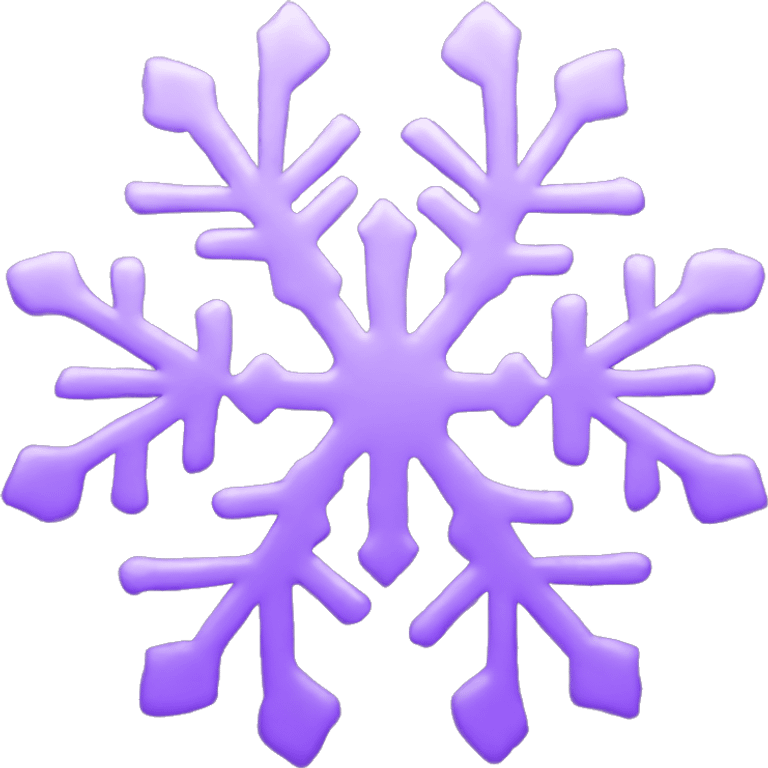 Purple snowflake  emoji