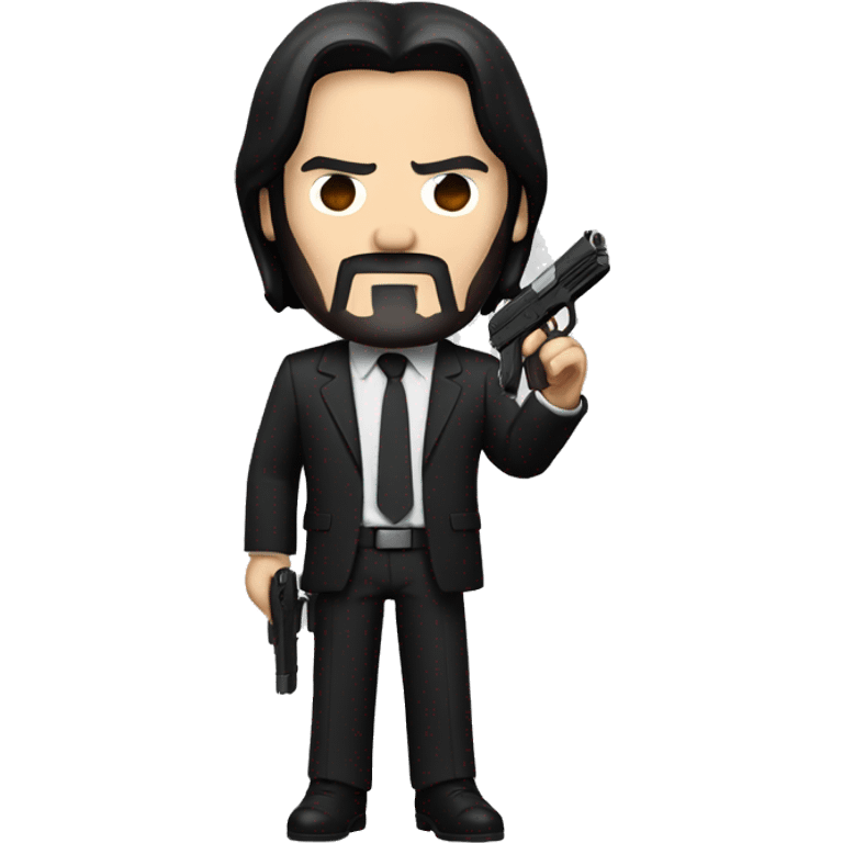 John wick with two pistols emoji