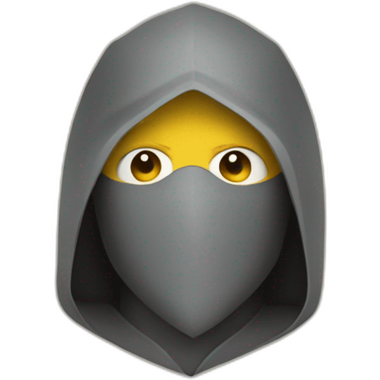 medieval saboteur wearing mask emoji