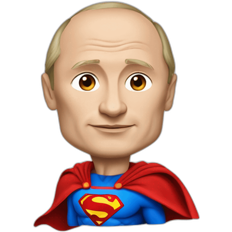 Vladimir putin in superman suit emoji