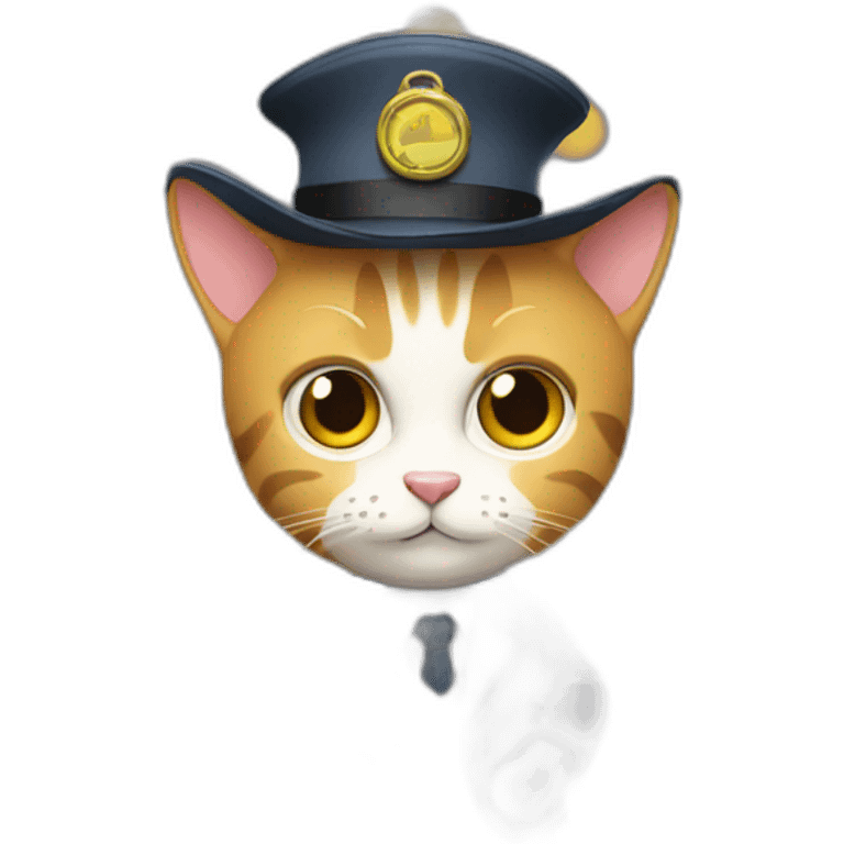 searching cat detective emoji