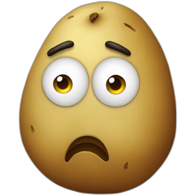 Sad-potato emoji