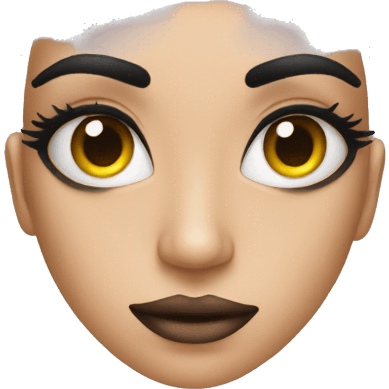 An emoji with eye shadow  emoji